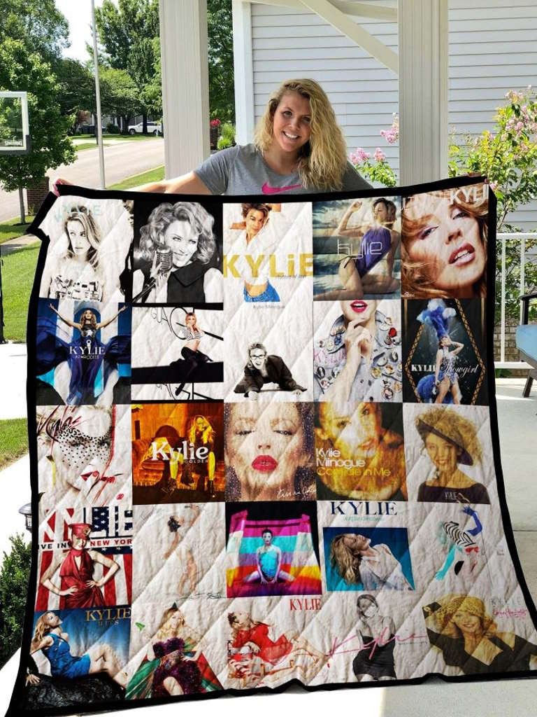 Kylie Minogue 1 Quilt Blanket 1 - Skyfattura