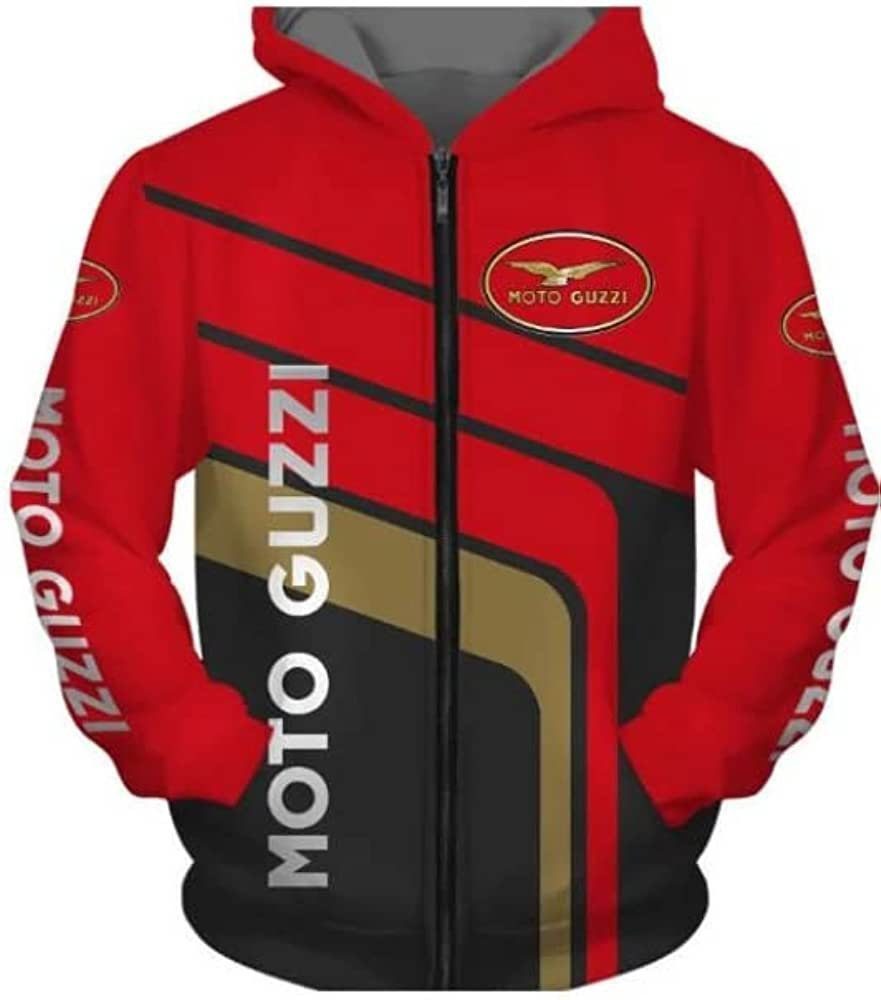 Moto Guzzi Hoodie Zip Hoodie 3D - Skyfattura